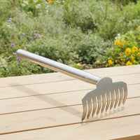 Hand Weeder with Rake Head One-Piece Unwanted Plants Puller Handheld