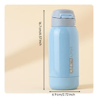Drink While Lying down Bedridden Patient Drinking Cup Leak-Proof Convalescent Feeding Cup Food-Grade Material Insulated Nursing Bottle Single-Button Access Lid for Hospital
