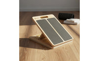 Adjustable Slant Board Solid Wood Wooden Calf Stretcher Non-Slip Surface Portable Incline Board for Home, Gym, Office