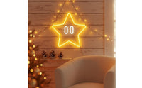 Star Shaped Glowing Light Holiday Decor USB Powered Star Lamp Luminous Home Decoration for Kids, Christmas, Bedroom, Nursery