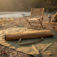 Lightweight Canvas Fishing Rod Bag Large Capacity Fishing Pole Storage Bag Wear-Resistant Adjustable Strap for Outdoor, Travel