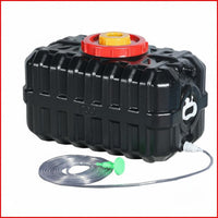 Heat Absorbing Portable Solar Shower Large Capacity Solar Shower Container Double Layer Outdoor Water Storage Barrel for Campers, Backyard, Garden