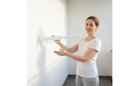 Retractable Laundry Garment-Hanging Rack Foldable Folding Wall Mounted Clothes Rack Space Saving Foldable Clothes Garment-Hanging Hanger for Balcony