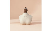 Linen Textile Necklace Display Bust Wooden Base Necklace Bust Stand Sturdy Handmade for Shop Owners, Showroom