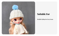BJD Doll Winter Cap Soft and Soft Doll Tassel Hat Cute Design Tiny Woolen Yarn Hat for Hobbyists, Seasonal Display