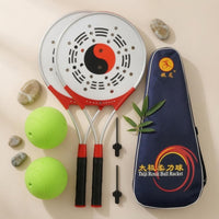 Anti-Slip Handle Taiji Rouli Ball Racket Aluminum Alloy Double-Sided Racket