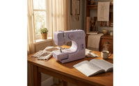 Sewing Machine with Extension Table Beginner-Friendly Electric Sewing Machine Compact Appliance for Beginners, Hobbyists, Craft Rooms, Apartments