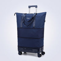 Rolling Travel Bag with Wheels Spacious for Weekend Trips, Hospital Stay