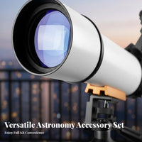 Red Dot Pointer 70mm Opening Tele Educational Gift Astronomical Refractor Tele Easy to Assemble Stargazing Fully Coated Optics for Beginners, Amateur Astronomers, Moon Observation, Outdoor, Backyard, Landscape Viewing