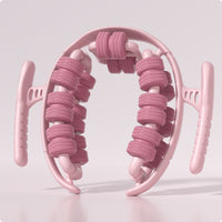 Textured Rollers Circular-Shaped Calf Roller Adjustable Frame Calf Massage Roller Double-Layer Design Manual Leg Massager Handheld