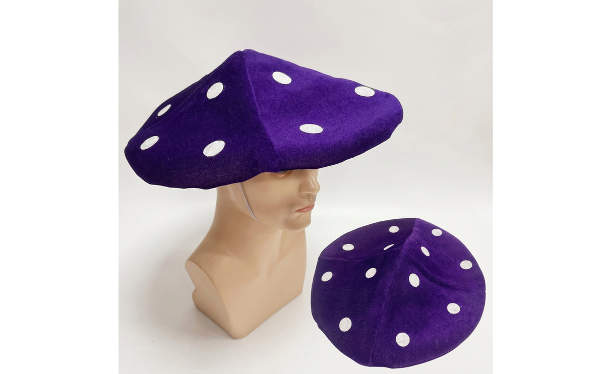 Fungus Hat Halloween Fungus Hat with Chin Strap Headwear Soft Costume Oversized