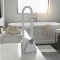 Bathtub Grab Bar Tool Installation Clamp-on Tub Grab Bar Heavy Duty Tub Side Rail for Women Individuals