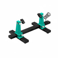 Hands-Effortless Operation Circuit Board Soldering Stand Anti-Slip Base Adjustable PCB Holder Multi-Size Grooves Motherboard Soldering Stand Helping Hand for DIY Enthusiasts, Hobbyists, Technicians, Laboratory