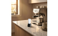 Dense Bristles Coffee Machine Brush Head Removable Replacement Brush Head Ribbed Collar Maintenance Tool Plastic Base