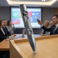Wireless Presentation Device with Laser Pointer Portable Presentation Device with Laser Pointer Slim Pen Speaker Compact for Teachers, Presenters, Speakers, Classroom