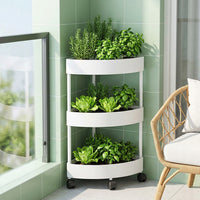 Tiered Plant Stand, Expandable Greenhouse Shelving for Young Plants, Freestanding Indoor Garden Plant Stand, Multi-Tier Patio Conservatory