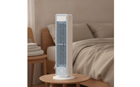 Battery Operated Desktop Vertical Fan Cordless Rechargeable Fan with Handheld Controller Compact Lightweight for Office Workers, Students, Desk, Bedroom, Dorm Room