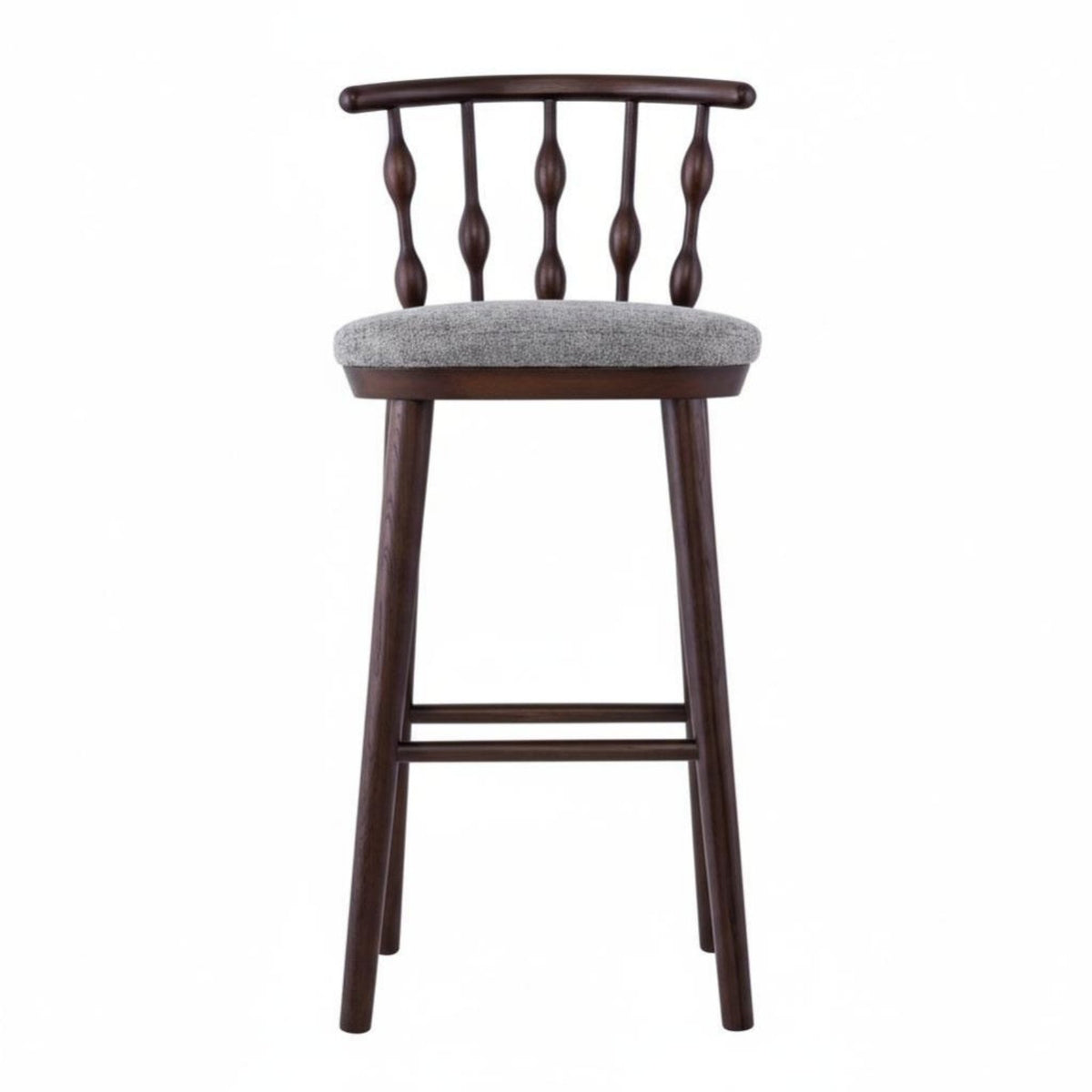 Vintage Design High Stool with supportrest Minimalist design Counter Chair Integrated Footrest Seating Furniture Stable Pedestal Base for Homeowners, Interior Designers, Adults, Home Bar, Restaurant, Dining Room, Kitchen