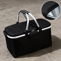 Foldable Portable Car Outdoor Cooler Bag Thickened Large Capacity Insulated Box with Universal Wheels