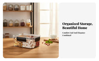 4-Compartment food container Easy to Clean 4-Compartment Storage container Stackable Design