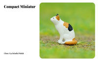 1:64 Scale Figure Realistic Poses Diorama Cat Model Creative Decoration Sand Table Animal Figure for Hobbyists, Dioramas
