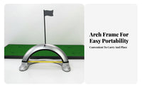 Arched Base Ball Return Putting Practice Aid Flag Target Sports Training Gear Floor Use