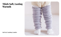 Thermal Infant Knee Pads Keeps Legs Child Warm Crawling Knee Pads Thickened Fleece-Lined Infant Leg Warmers for Infants, Unisex, Winter, Daily Wear
