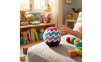 6 Pieces Handmade Spherical Crocheted Sandbag Multicolor Crocheted Sandbag