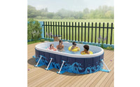 No-Inflation Framed Swimming Pool Sturdy Pool with Frame Stable Long-Lasting for Children, Backyard, Patio