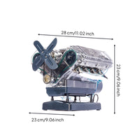 V8 Engine Model Kit Desktop Mini V8 Engine Kit STEM for Classroom, Adults, Teens