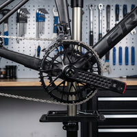 Double Chainring Crankset CNC Machined Crankset with Bottom Bracket Aluminum Alloy Crank Arm Set for Road Bikers, Cyclists