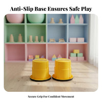 Non-Slip Container Stilts Sensory Integration Walking Cup Stilts Indoor Play for Children, Preschoolers, Kindergarten, Playroom, Playground