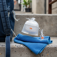 Goldfish Trash Bag Design Silicone Case for Apple AirPods 1/2/3/Pro/Pro 2/4 with Pendant