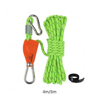 Braided Adjustable Rope Tie-down Hook-and-Loop Strap Reflective Rope Tie-down Carabiner Clips Tent Canopy Tensioner Quick Tensioning