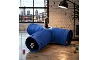 T-Shaped Cat Tunnel With Hanging Ball 3 Way Cat Tunnel Portable for Kittens