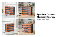 Pull-out Drawers 12-Drawer Parts Organizer Compact Size Small Parts Organizer Easy to Sort Drawer Storage Cabinet Quick Item View