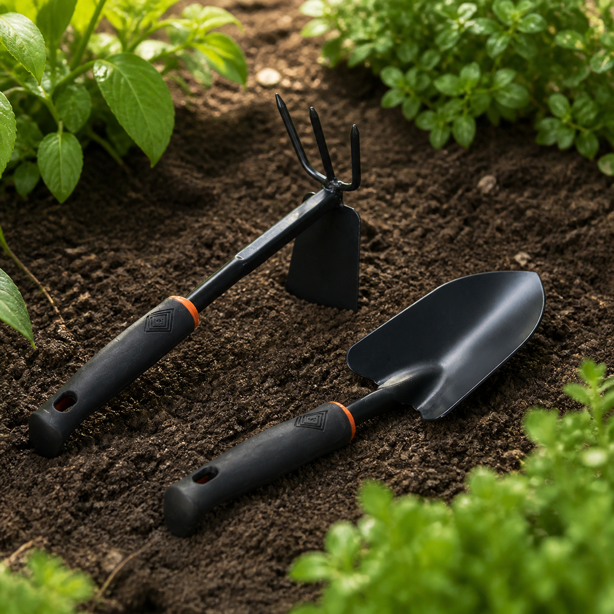 Gardening Tools, Hoe, Weeding Tool, Garden Shovel, Set of 8, Steel, For Home Vegetable Gardens, Yard Work