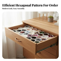 8 Pieces Cut to Fit Honeycomb Drawer Divider Cuttable Interlocking Drawer Organizer Space Saving for Homeowners, Students, Bedroom, Bathroom