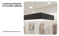 Adjustable Color Temperature Shadowless Ceiling Light High Brightness Studio Fill Light Wide Irradiation Area Suspended Ceiling Lamp Ultra-Thin Design for Live Streamers, Content Creators, Showroom Managers, Retail Shop, Hair Salon