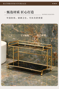 Bathroom Cosmetic Storage Rack Iron Anti-Rust Desktop Organizer