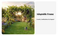 Weather-Resistant Climbing climber Trellis Weatherresistant Coating Pipe Assembly Trellis Rustresistant Plant Support Sturdy Construction for Gardeners, Homeowners, Event Planners, Patio, Vegetable Patch, garden path, Wedding Ceremonies