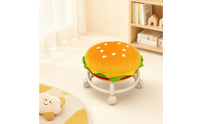 Compact Rolling Stool Portable Low Stool with Wheels Comfortable Padded Rolling Seat Smooth for Children, Reading Nook