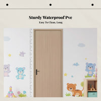 Transparent Height Measurement Wall Sticker, Removable Kids Growth Chart, No Wall Damage