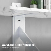 Heavy-Duty Single-Tier Wall Shelf Stable Triangular Brackets Bookshelf Space-Saving Design Storage Rack Multi-Functional for Students, Office Workers, Homeowners, Study Room, Bedroom, Kitchen, Bathroom