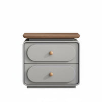 mid-century-inspiredera Modern design Storage Nightstand Leather-Like Surface Single-Drawer End Table Fully Assembled Bedside Cabinet Minimalist Design for Homeowners, Apartment Dwellers, Students, Guest Room, Hotel, Office