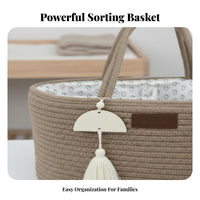 Diaper Carrier Organizer Foldable Portable Diaper Basket Portable Nursery Storage Bin Stylish Design Nursery Carrier With