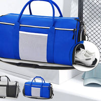 Sweat-Isolating Separation Gym Bag Multiway Carry Large Capacity Travel Duffel Tear-Resistant Travel Duffel Bag for Men