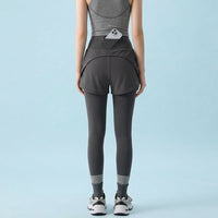 Gym Leggings for Women High Waist with Pocket for Running, Quick Dry Nylon Spandex Plus Size Pilates Clothes for Anti Cellulite