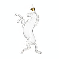 Sculptural Distilled Beverage Decanter Transparent Animal Shaped Glass Bottle Collectible Glass Decanter with Stopper for Collectors