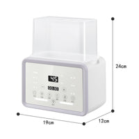 2-in-1 Bottle Warmer with Sterilizer Digital Bottle Warmer Countertop Compact for Newborns